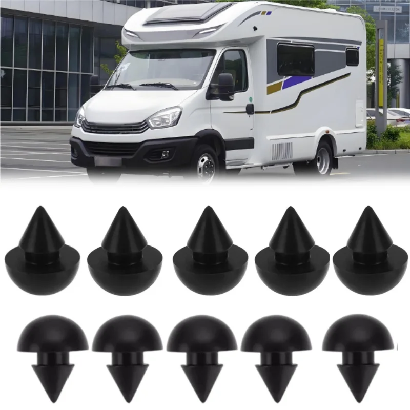 10pcs Glass Lid Rubber Bump Stop Cushion Pad Dia 4.5mm Caravan Motorhome Camper Interior Accessories