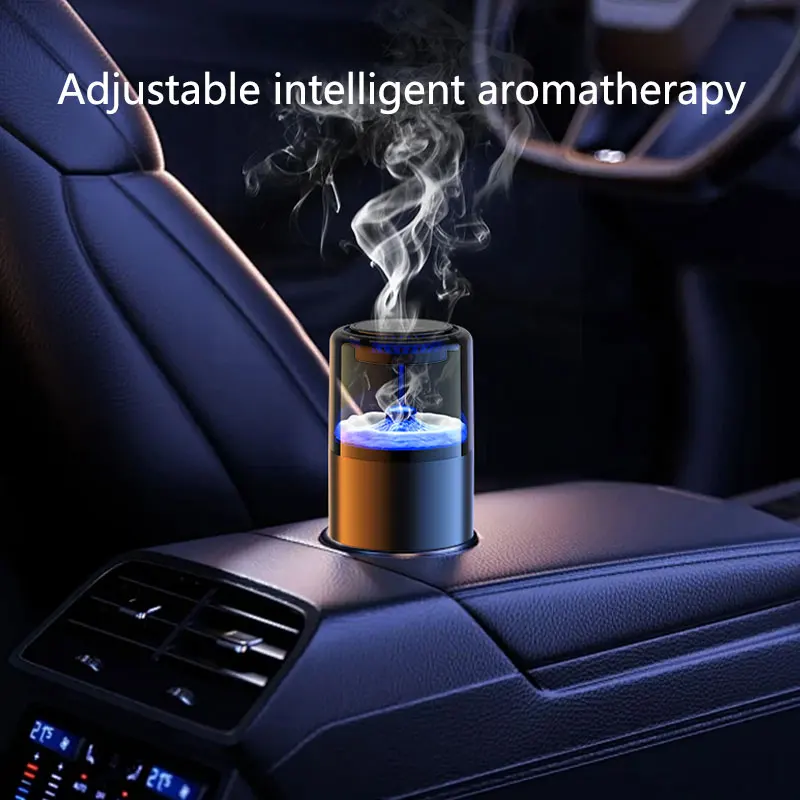 Car Aroma Aromatherapy Diffuser Air Freshener Rechargeable Aroma Diffuser Adjustable Intelligent Aromatherapy