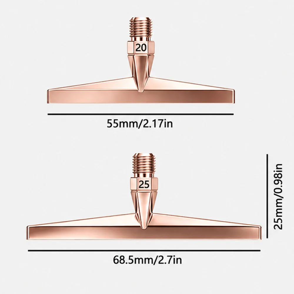 Diamond Painting Multi-Placer Drill Tip 20#/25#, Threaded Metal Wide Flat Replacement Head with Storage Box, Multi-Color Tools view 2