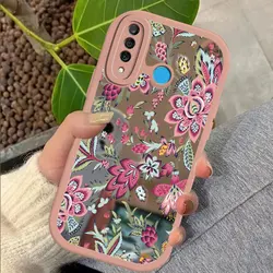 Fashion Flower Pattern Case For Huawei Mate 20 Pro P20 P30 P40 Mirror Makeup Cover For Huawei P30 P40 Lite 4G Silicone Cover