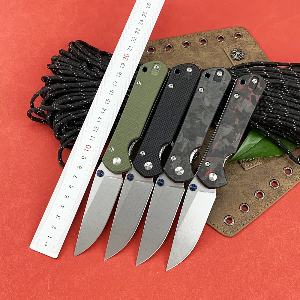 Chris Outdoor Pocket Folding Knife 12C27 Steel G10/Carbon Fiber Handle Hunting Tactical Knives Safety Utility Small EDC Tool