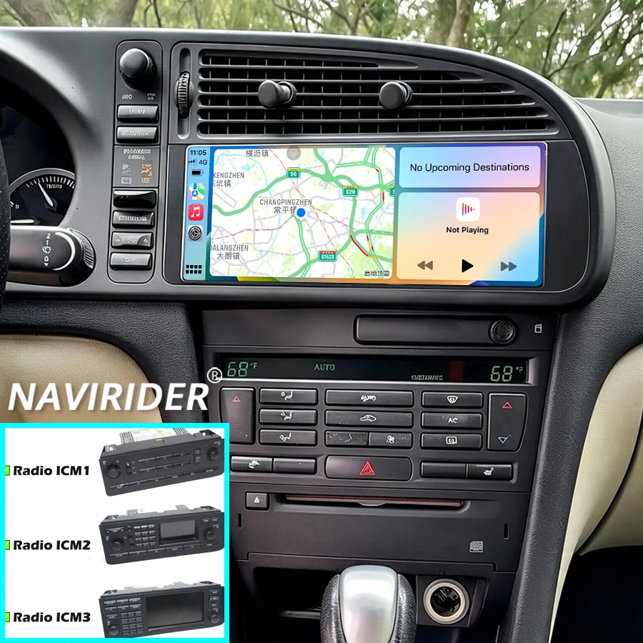 Car Radio For SAAB 9-3 93 2003-2006 Autoradio Multimedia Android 15 GPS Navigation Stereo CarPlay Android Auto DSP RHD LHD WIFI