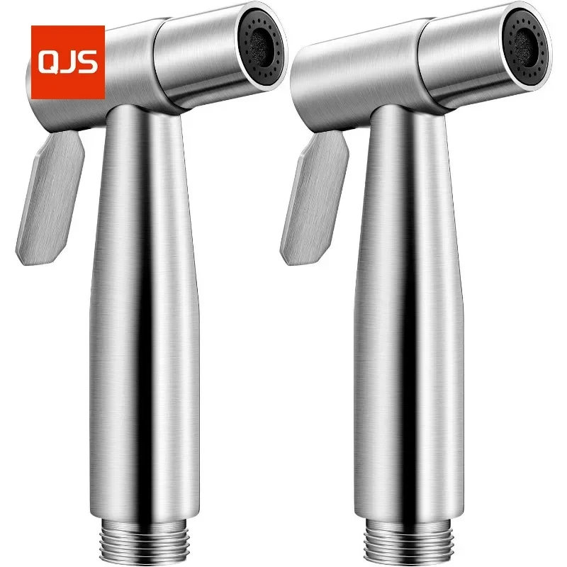 

2pcs Bidet Sprayer Head Stainless Steel Bidet Attachment, Handheld Sprayer Gun Bathroom Diaper Sprayer Toilet Bidet