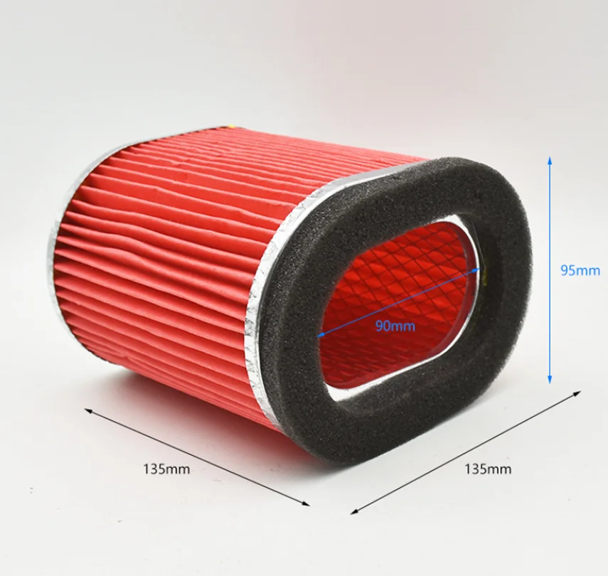 Motorcycle Tricycle Parts 125 150 200 Air Filter Air Filter Rubber Hose Filter Element Assembly Air Filter Cleaner