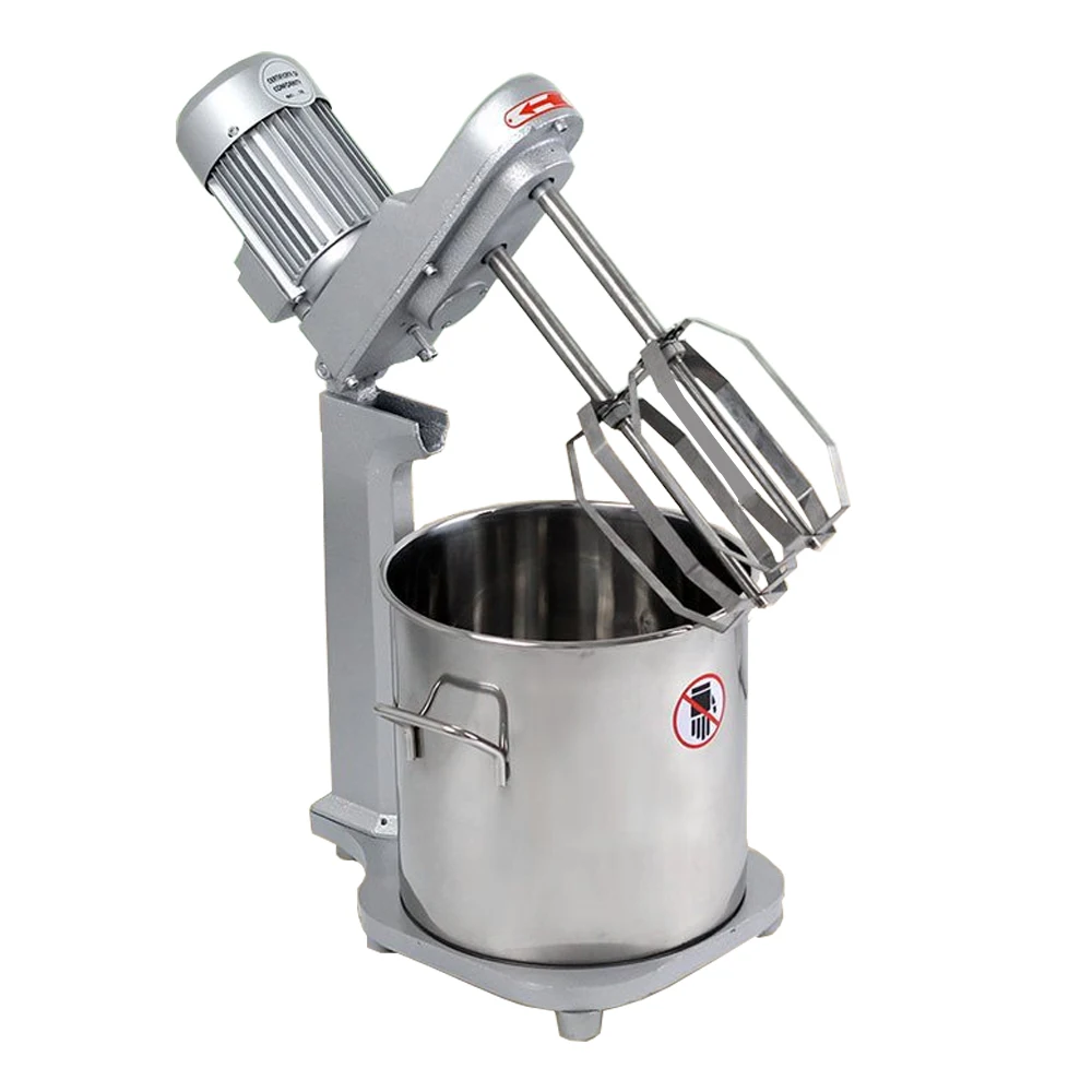 

Commercial Planetary Mixer 15L Dough Mixer Stand Mixer 200W Double Stirring Bread Kneading Machine Egg Beat Machine
