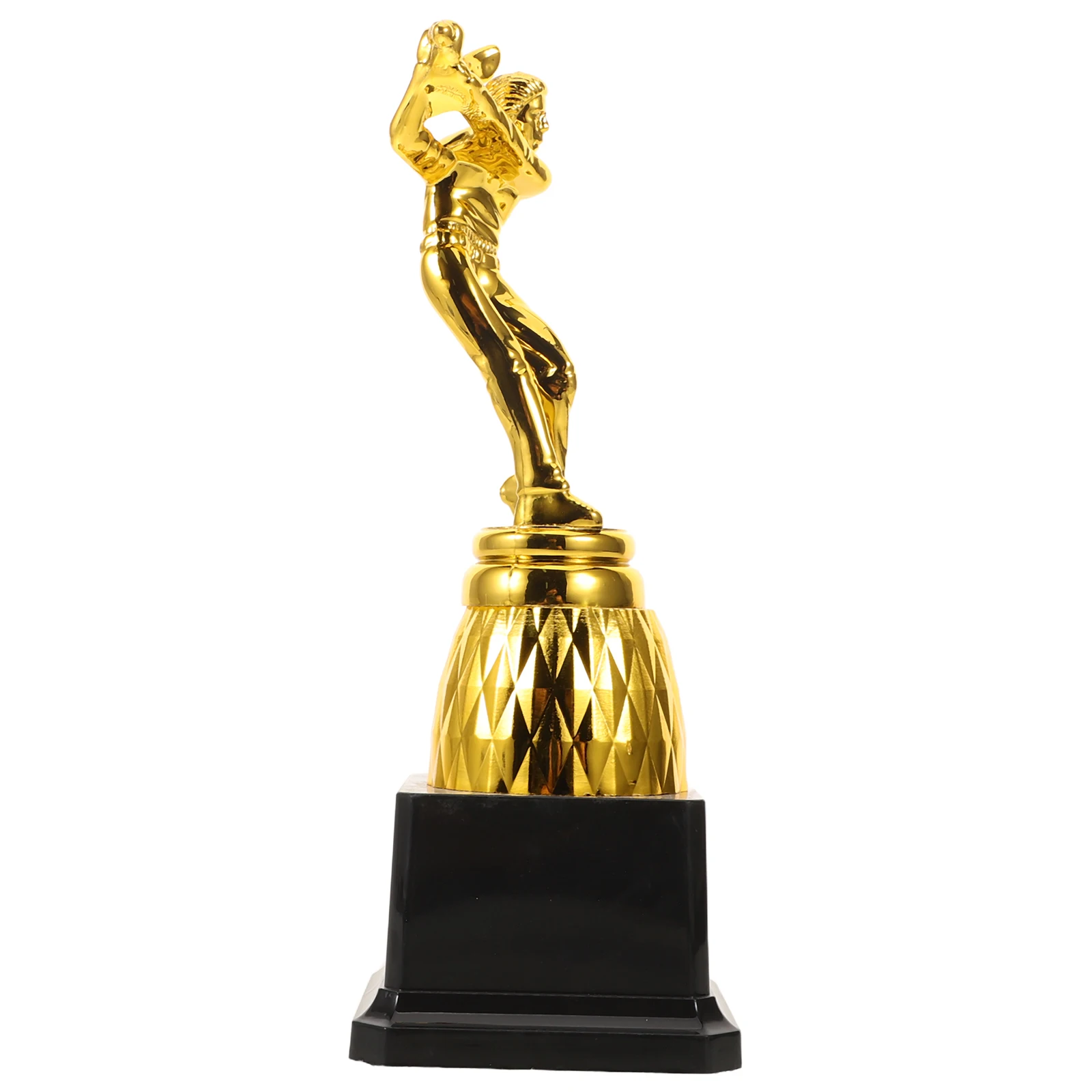 

Golf Trophy Gold Plastic Lightweight Stylish Award for Golf Tournament Competitions Events Spelling Bee Trophy