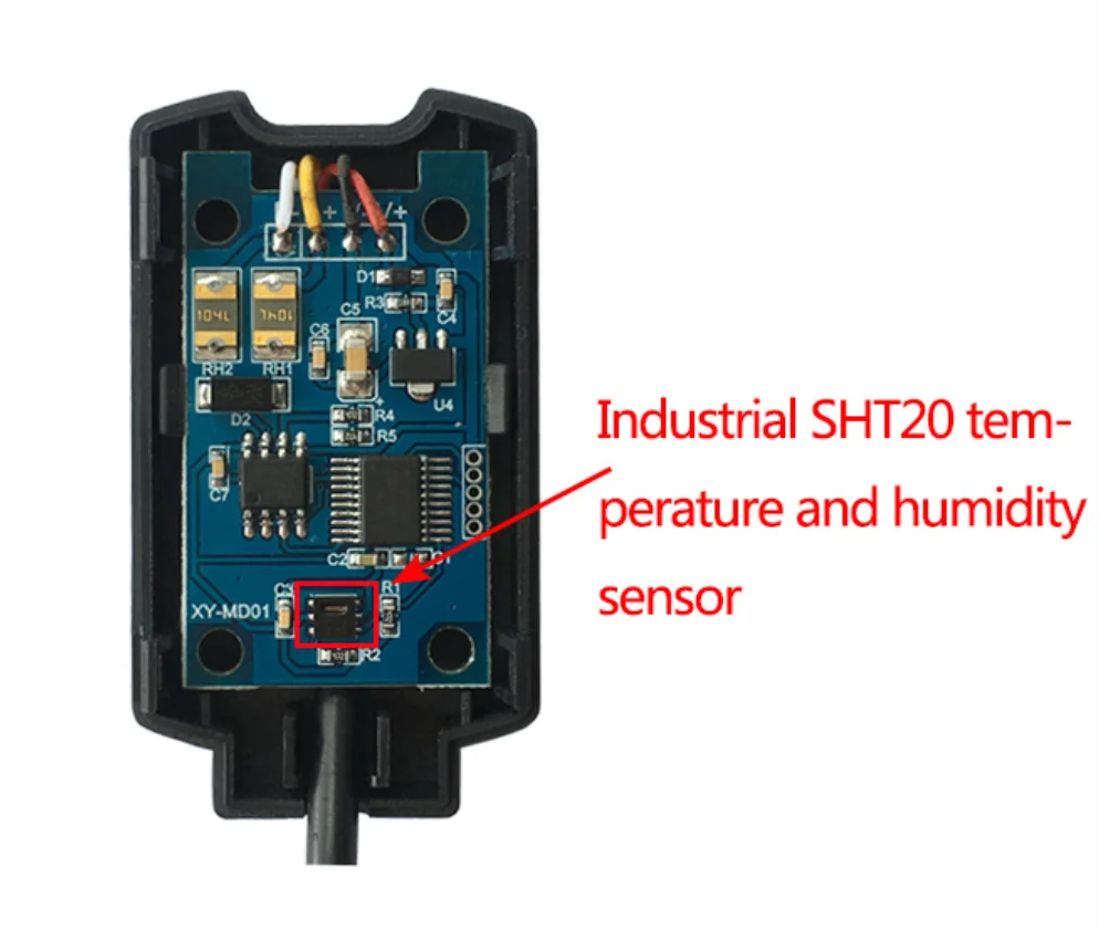 Temperature and Humidity Transmitter SHT20 High Precision Temperature and Humidity Sensor Monitoring via Modbus RS485