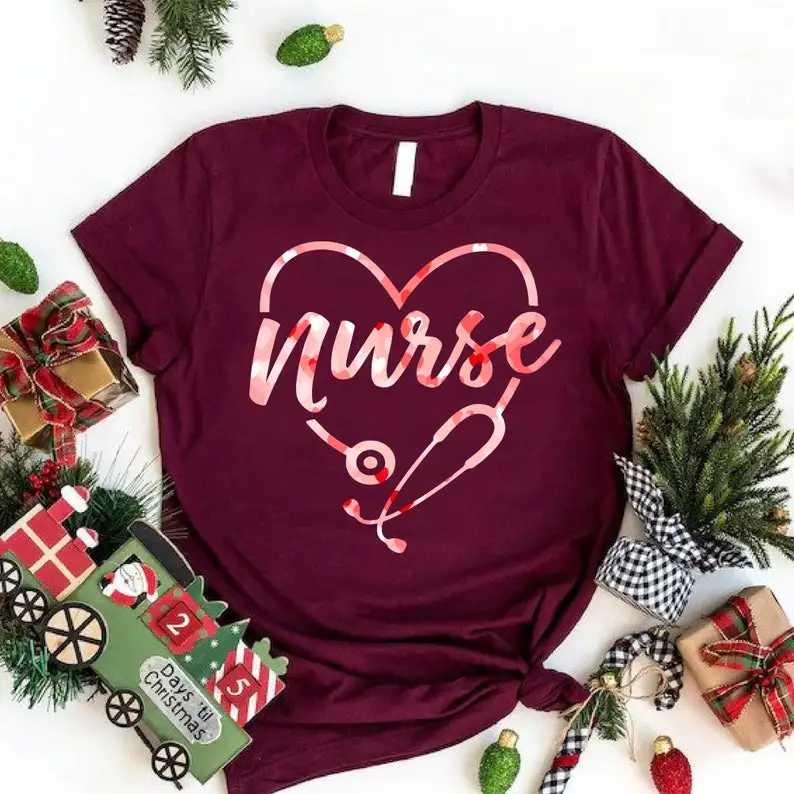 

Nurse Valentine Shirt Favorite Nurse, Valentines Short Sleeve Top Tees O Neck Fashion Streetwear harajuku 100% Cotton y2k goth