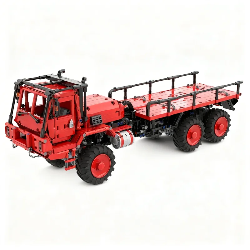2035 деталей MOC Technical Foremost Delta 6x6, красная модель, строительные блоки, рождественский подарок, игрушка, коллекция на день рождения, творческое образование