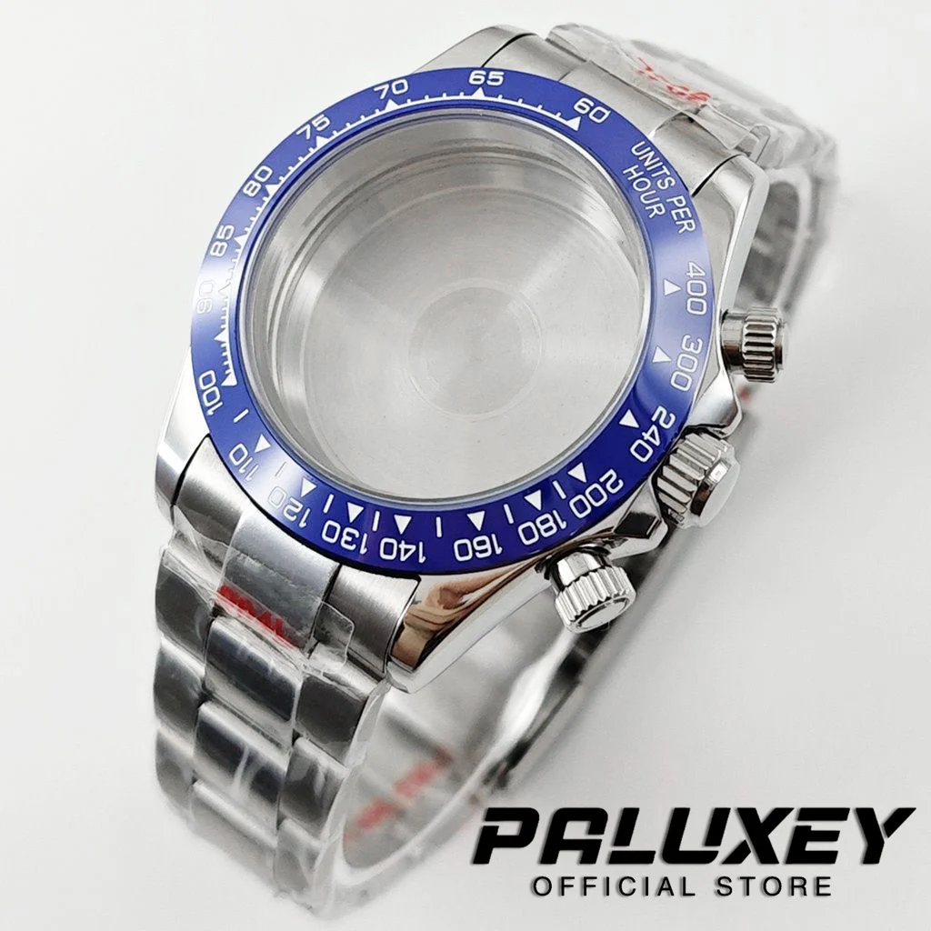 VK63 40mm Watch Case Watch Accessories Stainless Steel Sapphire
