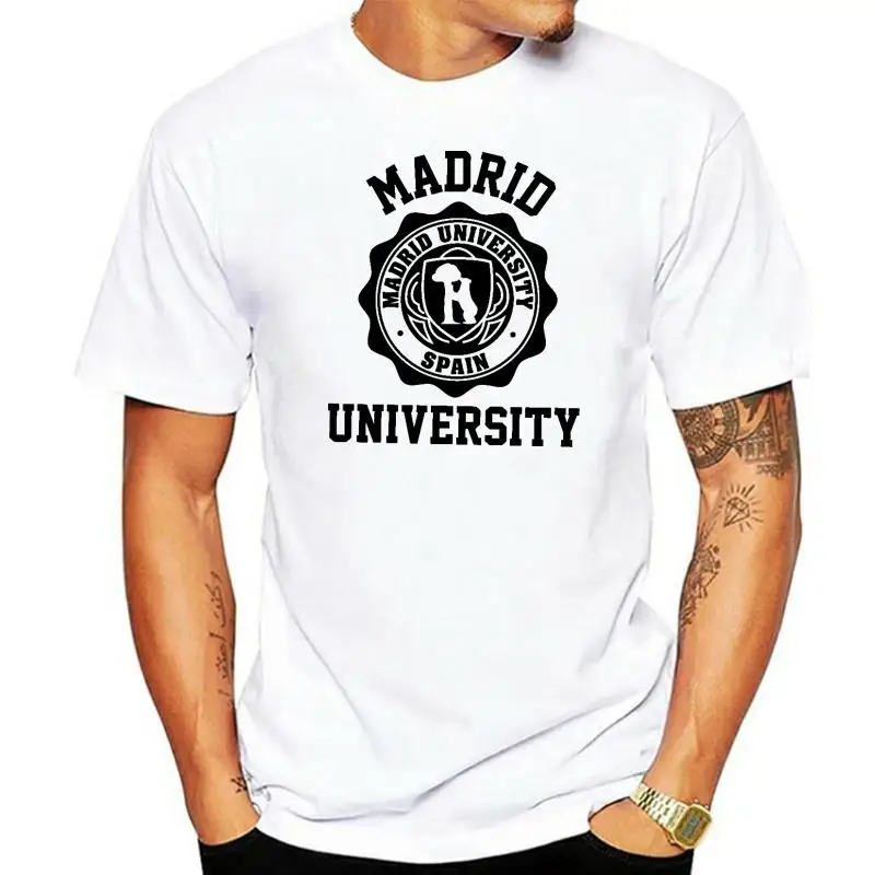 Title: Madrid Universität Logo T-Shirt (alle Farben und Größen verfügbar) Männer T-Shirt