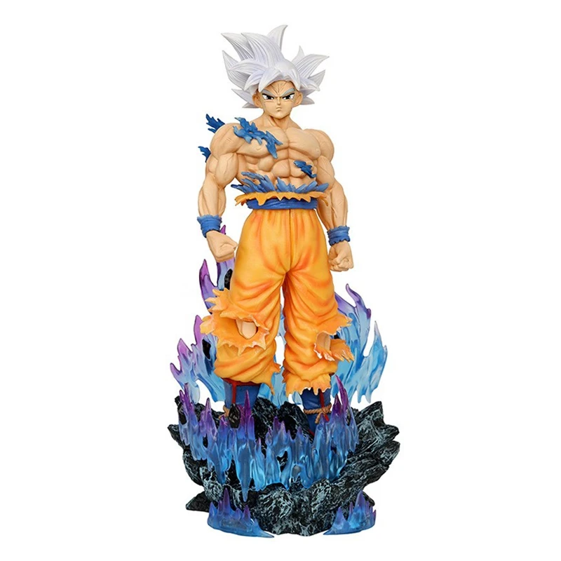 

32cm Dragon Ball Anime Son Goku Action Figure Ultra Instinct Goku Figurine Pvc Statue Model Collectible Decoration Toy Gift