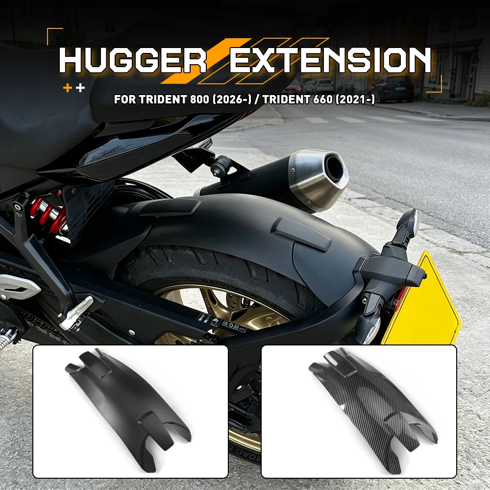 Motorcycle Accessories Rear Wheel Fender Splash Guard Extended Cover For Trident 660 Trident660 2021 2022 2023 2024 2025-