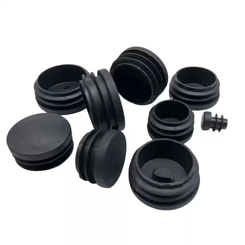 12-100mm Round PE Plastic End Caps - Pipe/Tube Inserts for Chair Legs, Dustproof Decorative Plugs