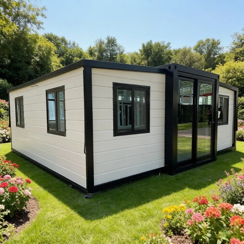 Expandable Container House 20FT 30FT 40FT Modular Prefab Houses Tiny House Foldable Container Home Prefabricated Portable Homes