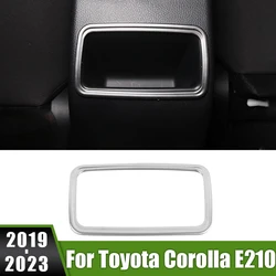 For Toyota Corolla E210 Hybrid 2019 2020 2021 2022 2023 Car Rear Armrest Box Air Condition Vent Outlet Frame Cover Trim Sticker