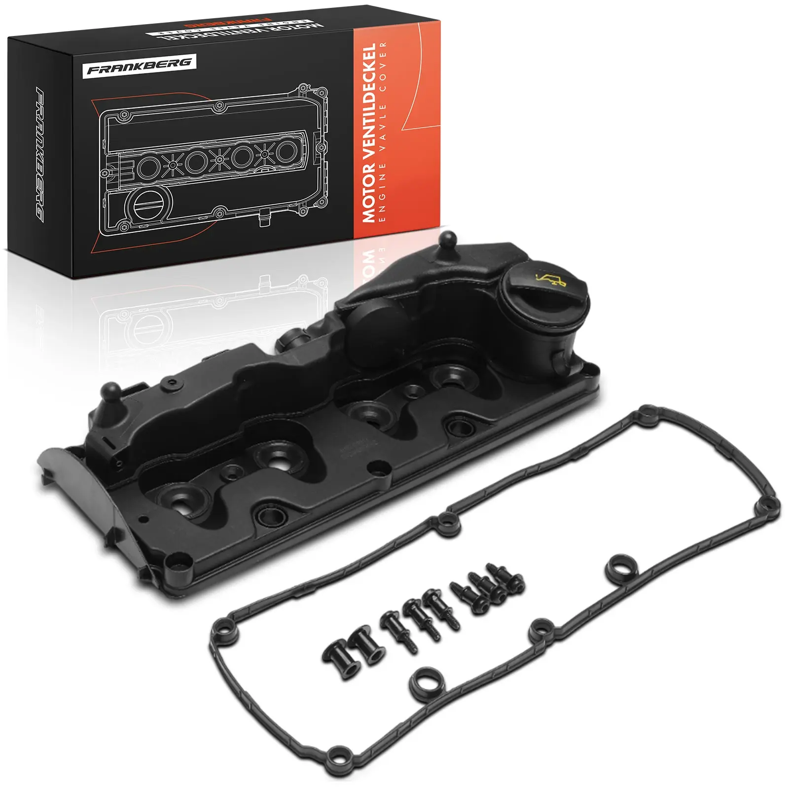 Frankberg 1x Ventildeckel Zylinderkopfhaube für VW Amarok Crafter 30-35 30-50 Seat Exeo ST 2.0L 03L103469F 03L103483C 2389108