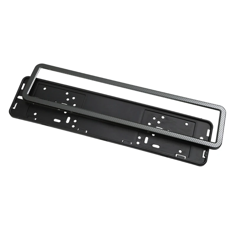 Stainless Steel Car License Number Plate Frames Cover Holder, Carbon Fiber Look, Light Weight Designs, Easy Installation