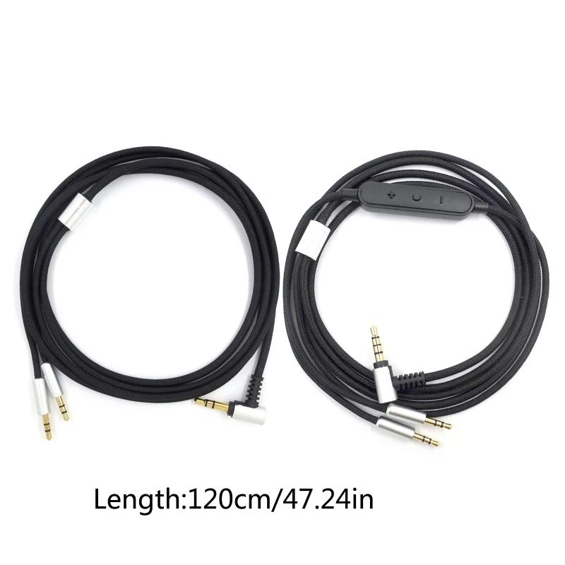 P5EA Headphone Microphone Cable Cord 3.5mm Interface Clear Sound 47 inch 1.2m Long for Sol Republic Master Tracks V8 V10 X3