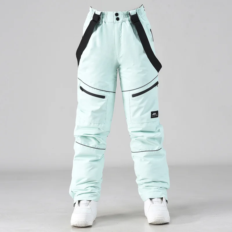 New, Reflective lines, Snow Pants With Waist protection, Snowboard Snow Pants, Ski Clothes, Ski Suit Pant, for Men and Women