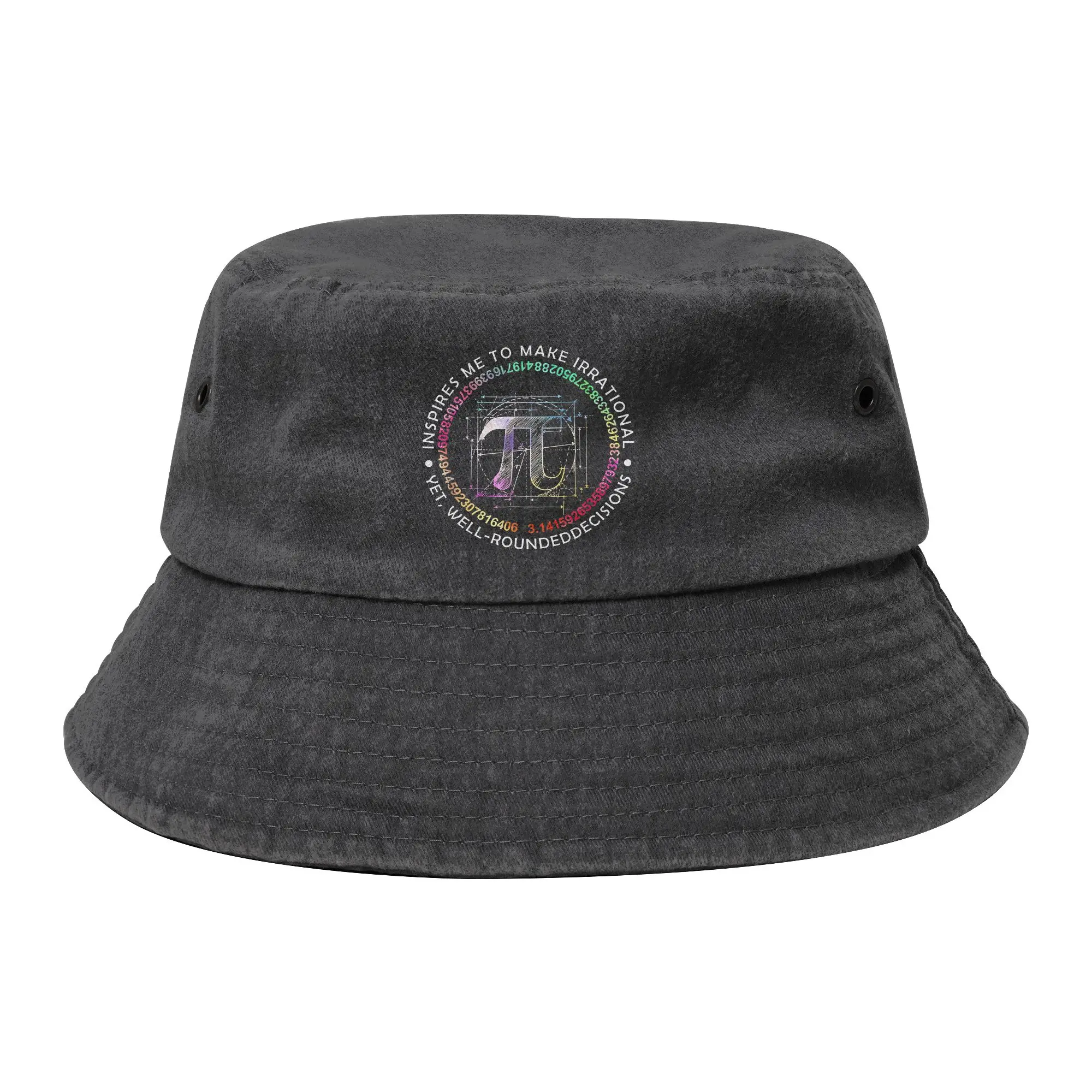 Summer Travel Pi 3.14 Math Nerd Pride Bucket Hats Men Women Distressed Denim Washed Sun Hat  Session Hats Fisherman Hats Hiking
