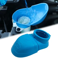 Universal Car Wiper Washer Fluid Filler Lid Funnel Tank Reservoir Cap Wiper kettle Cover For VW Audi SKODA Auto Accessories