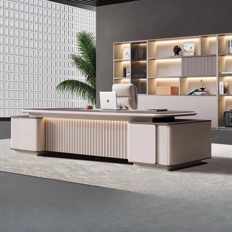 أدراج فاخرة مكتب تنفيذي مصمم كبير وحديث كمبيوتر ألعاب أدراج قائمة ميسا Escriotorio طاولة محطة العمل