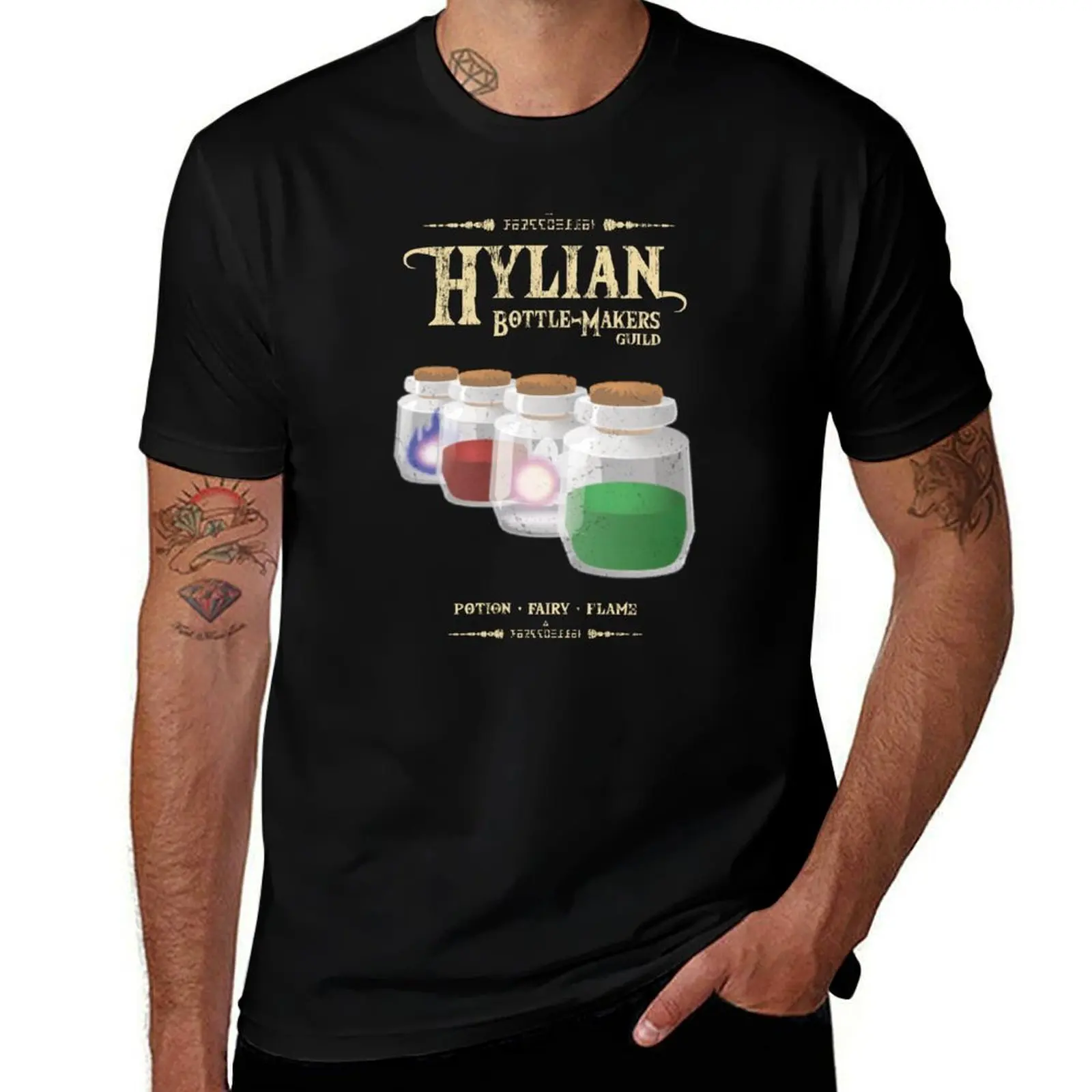 Hylian Bottle-Makers Guild T-Shirt Sun Protective Outdoor Tee Top T-Shirt