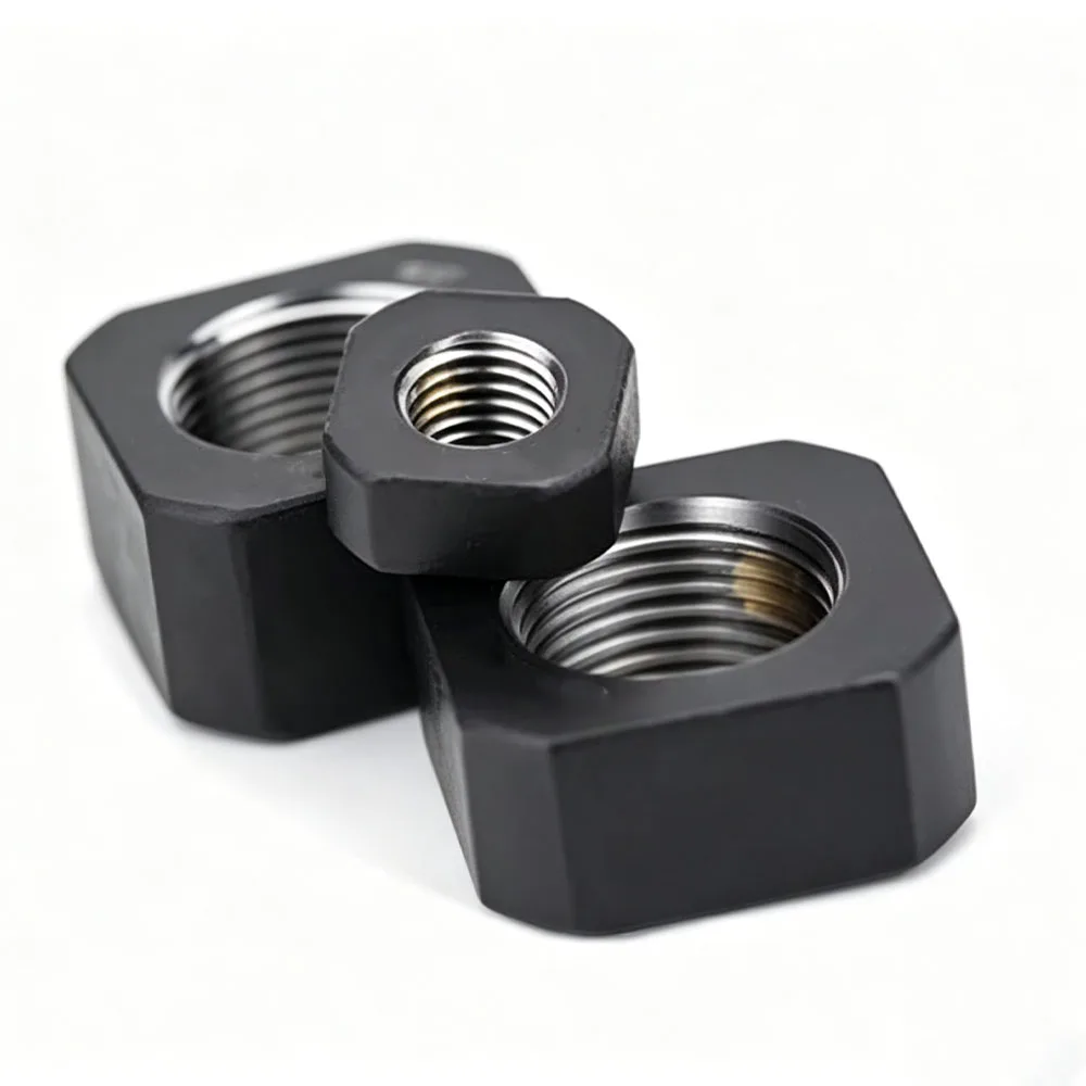 1Pcs M8-M40 Square Precision Lock Nut Pitch 1/1.5mm 42CrMo Steel Screw Rod Anti Loosening Machine Bearing Support Seat Nut