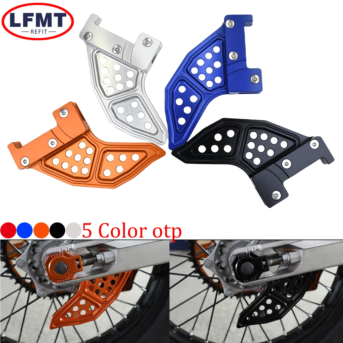 

For KTM SX-F XC XC-F EXC EXC-F XC-W XCF-W Six Days TPI 125-530 2004-2023 Motorcycle CNC Rear Brake Disc Guard Protector Cover