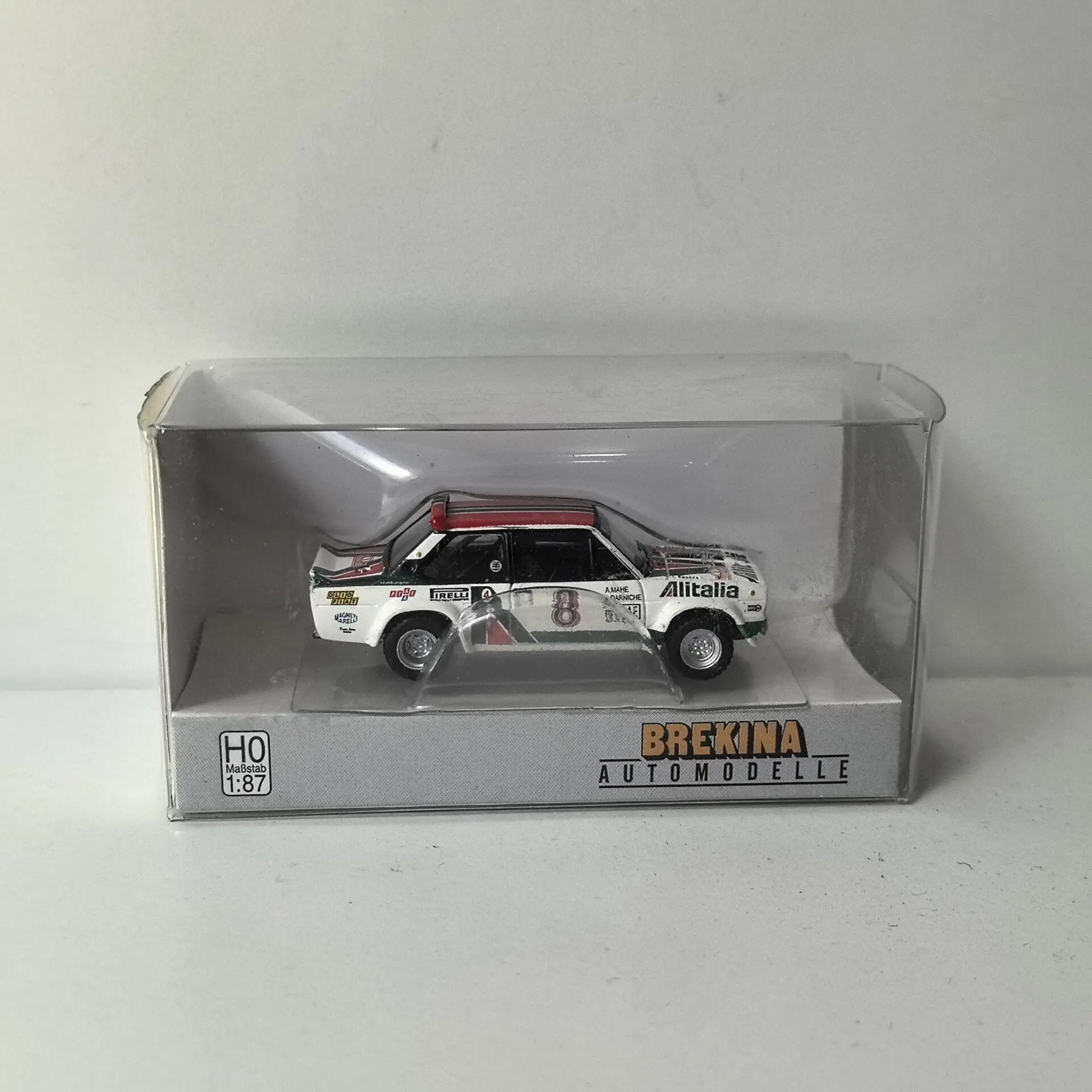 

BREKINA 1/87 Scale HO FIAT 131 ABARTH #8 Plastic Car Model