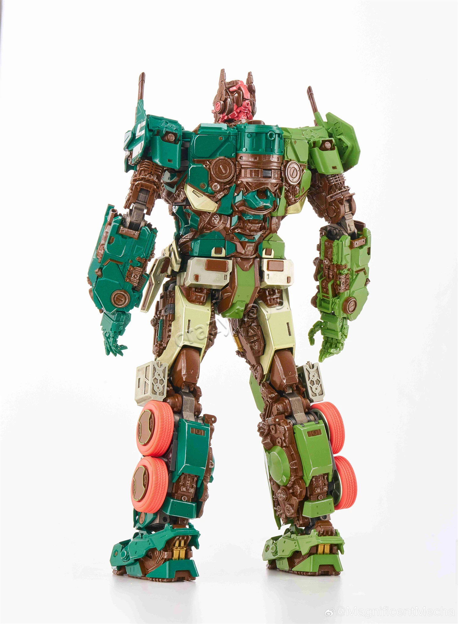 

【Pack Well】Трансформируемая фигурка MM01G 2.0 VER Green Limited Edition Alloy Skeleton Op Prime Magnificent Mecha Action Figure
