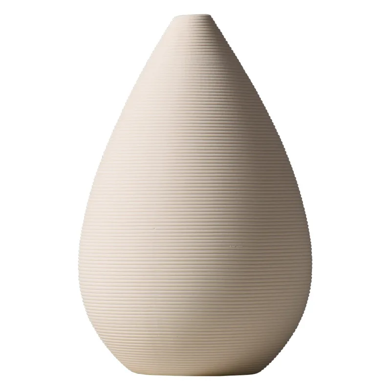

PYH white ceramic dried flower vase ornament creative modern simple living room dining table flower arrangement home