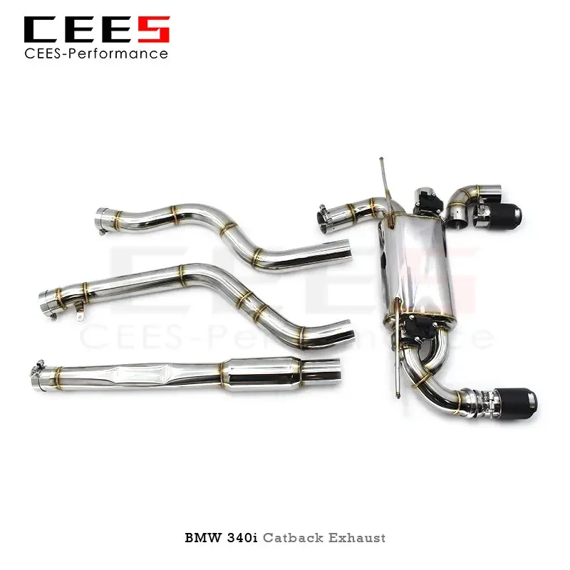 CEES Catback Exhaust For BMW 340/340i 2.0T 2016-2023 Escape 304 Stainless Steel Exhaust Pipe Muffler Car tuning Exhaust System