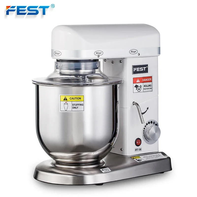 

FEST Food Mixer China Manufacturer Automatic Cake/Dough/Salad Food Mixing Blender Mixer 7 liters