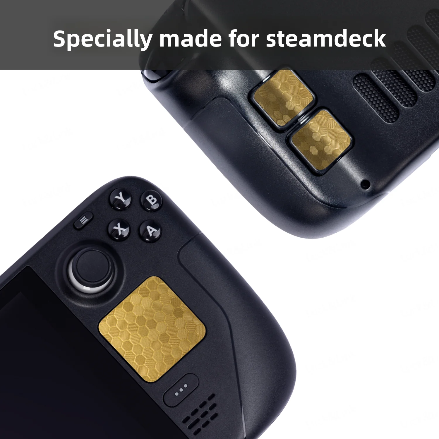Anti-Slip Touchpad Protector Sticker For Steam Deck, Honeycomb Texture Decal, Enhanced Grip & Control Gaming Accessory