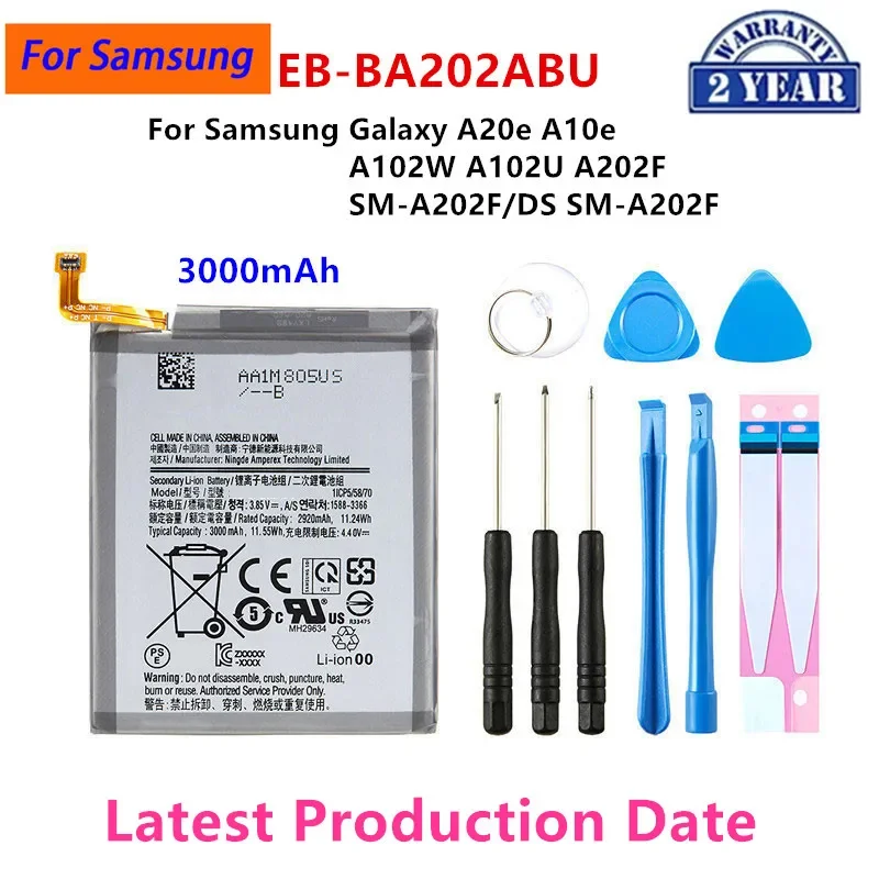 Batería nueva para Samsung Galaxy A25 A32 A90 5G A20e A10e A5 2017 Edición A80 A31 2020 Edición A51 4G A40 2019 A33 A53 5G 5