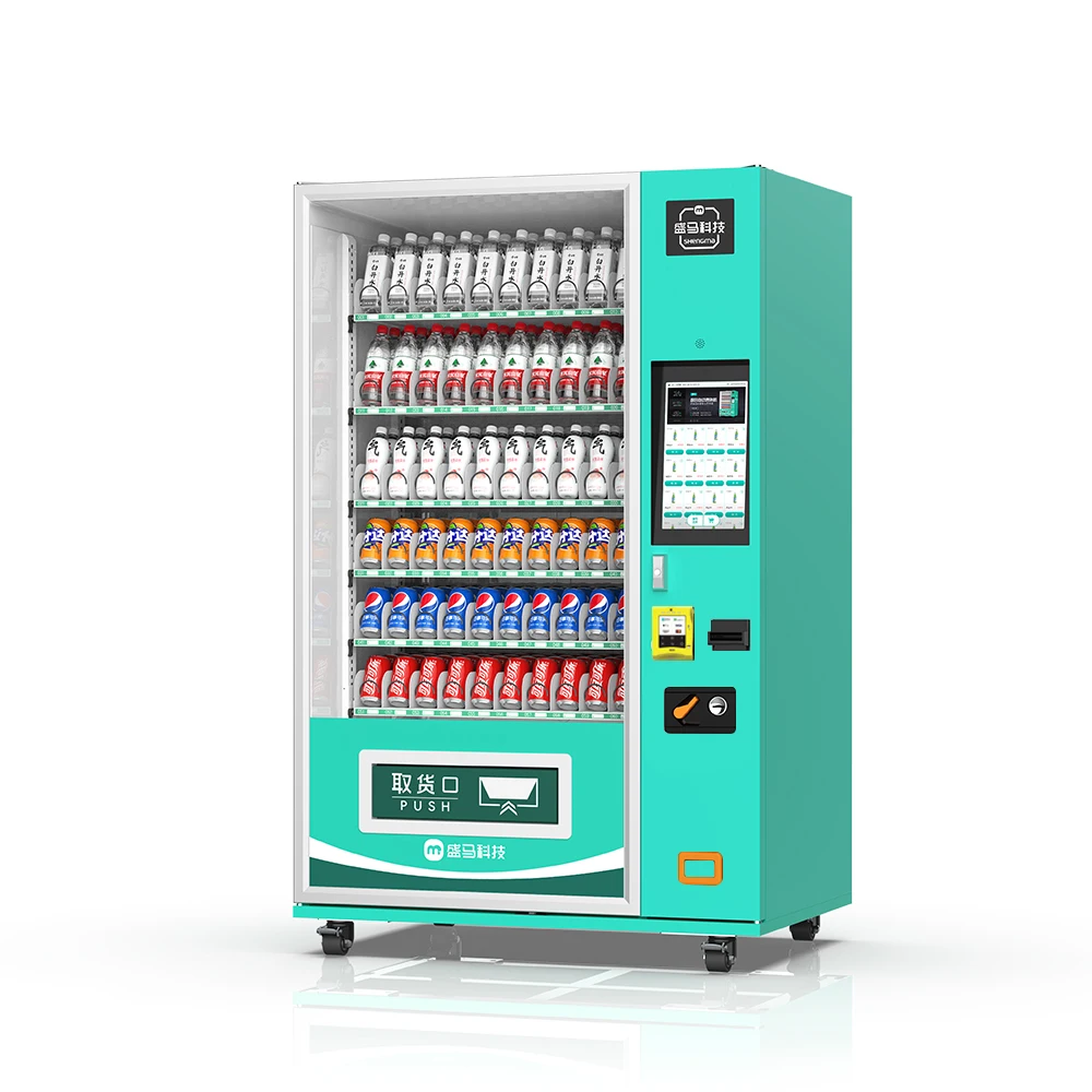 

Single Small Cold Beverage Vending Machine Automatic Vending Machine for Snacks and Drinks Support QR Cash Credit Card Payment