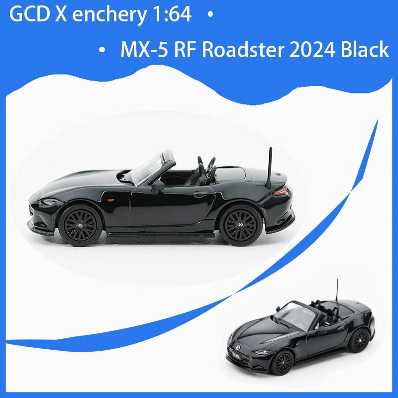 

Pre-sale GCD X enchery 1:64 MX-5 RF Roadster 2024 Black Alloy Car Model Static Decoration Collectibles Gift Toys