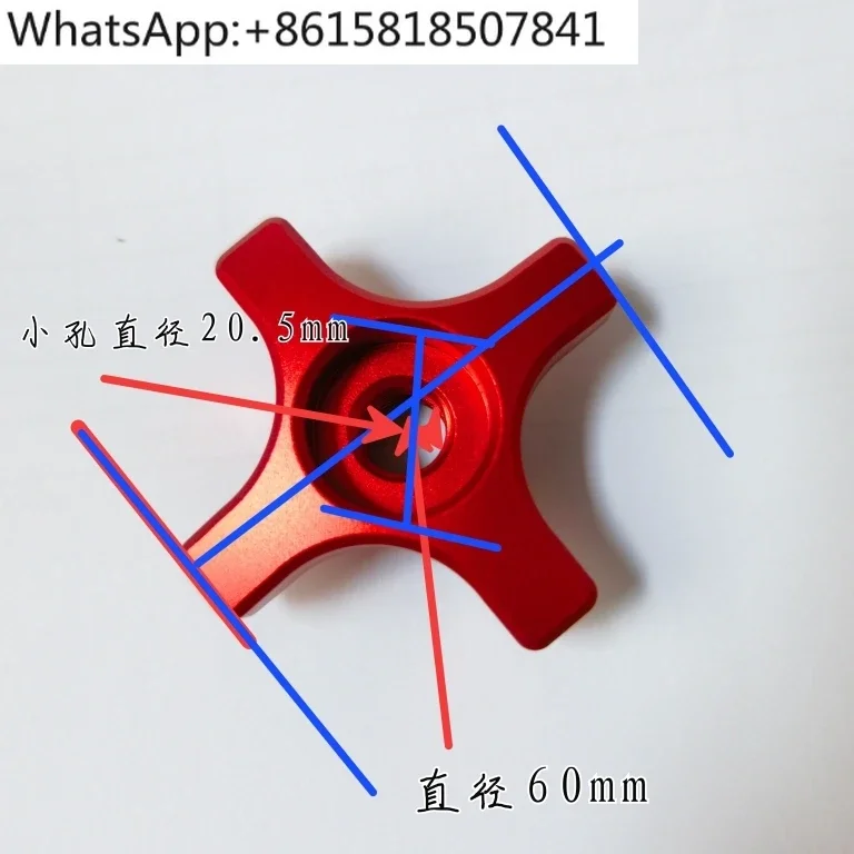 M14 M12 aluminum alloy hand screw cnc plum blossom hand screw, telescope equator