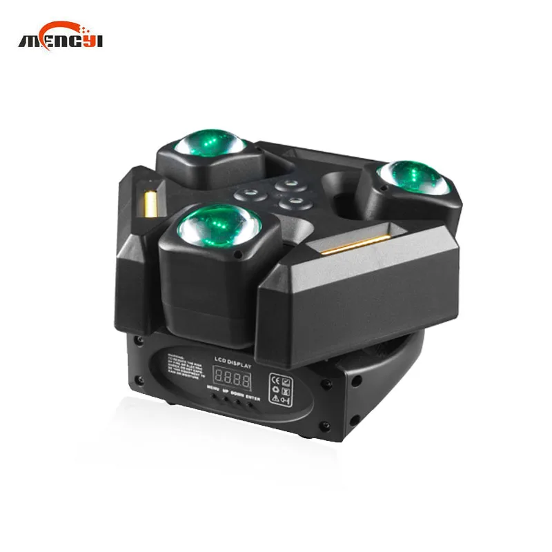 3 Head RGB Led Beam Moving Light 3-In-1 Red And Green Laser Stage Effects Light DMX512 Strobe Light