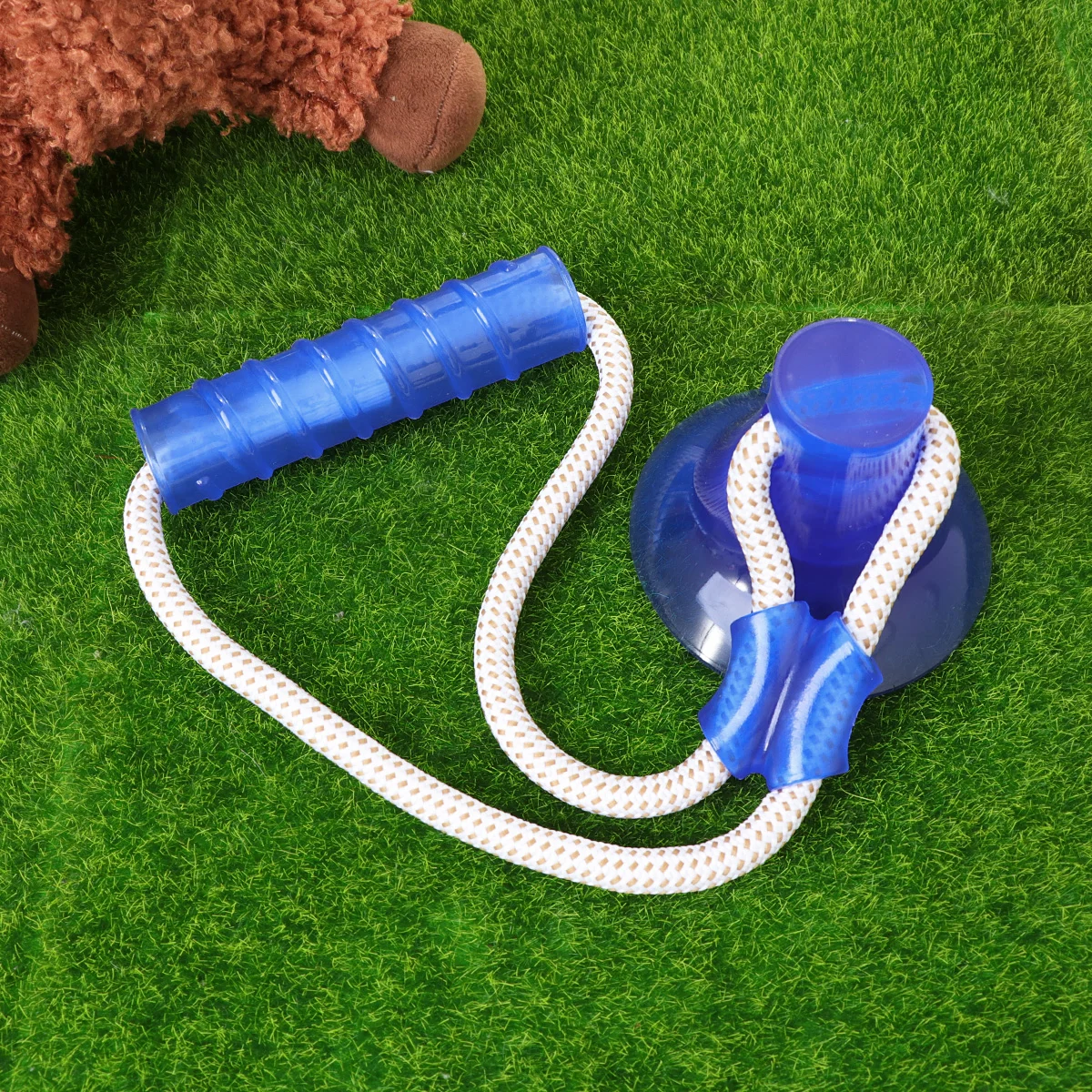 Multifunction Pet Molar Plaything Suction Cup Bite Toy Educational Pet Dog Puppy (Blue) suction cup molar toys