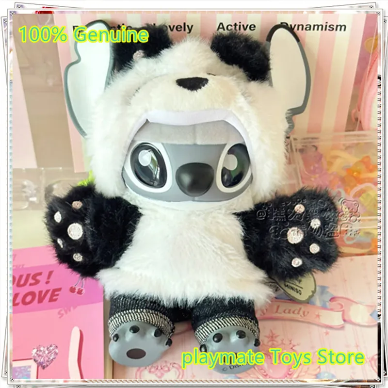 

Новый оригинальный Disney Stitch Genz Series Panda Limited, плюшевые куклы Peluche, подвески, брелки, украшения, милый подарок на день рождения