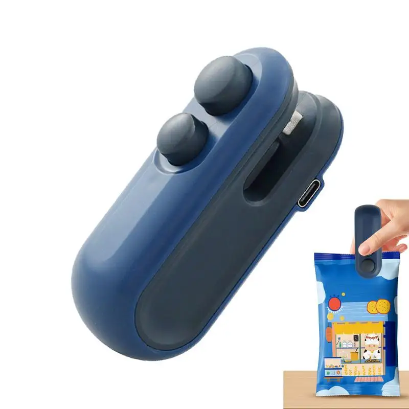 Potato Chip Bag Clip Small Reusable Chip Bag Machine Magnetic Fried Food Package Hand-Pressed Sealing Tool For Kids Snacks