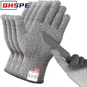 Grade 5 Schneidhandschuhe, HPPE -Küche, risikoresistent, Glasschnitten, Gartensicherheitsschutz 8 Hauptverkaufskleidungszäune - №7