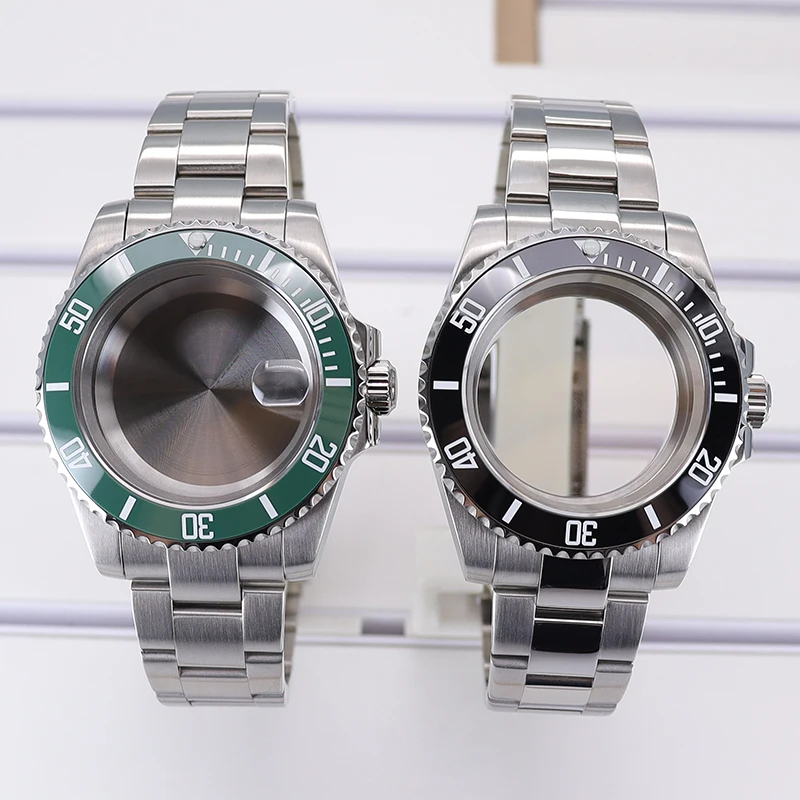 Pasek ze stali nierdzewnej 20 mm 40 mm etui na zegarek do Seiko Nh35 Nh34/36/38 Eta 2824 Miyota 8215 ruch 28.5 mm akcesoria Submariner
