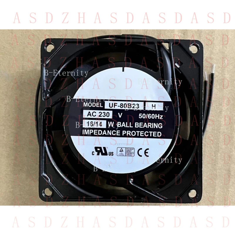 Z  1 PCS FOR  FULLTECH Fan UF-80B23 H 8025 AC 230V 8CM 16/14W 2 Wire
