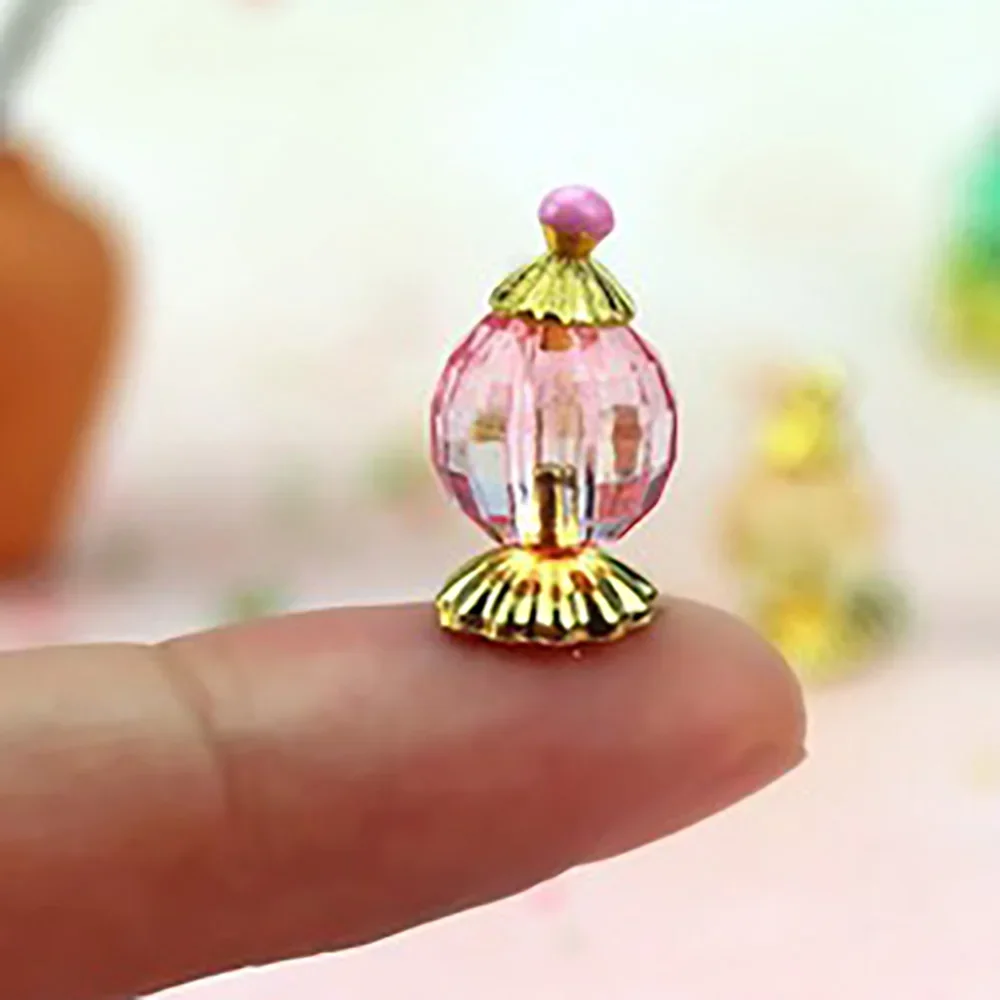 3 uds 1/12 accesorios en miniatura para casa de muñecas Mini botella de Perfume de resina modelo juguetes para decoración de casa de muñecas