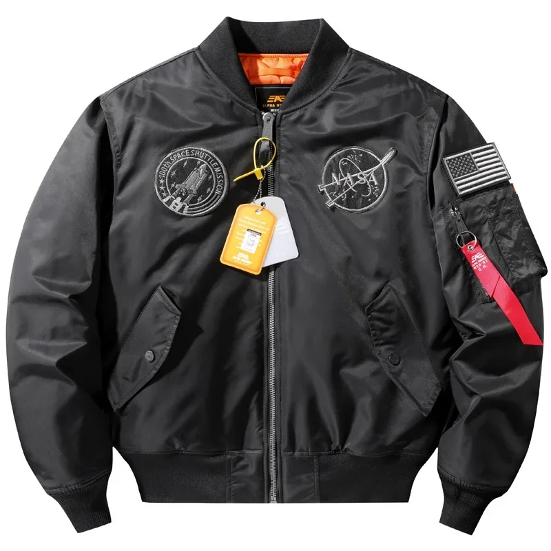 

Men's New Autumn Winter Bomber Jacket Thick Warm Military Tactical Padded Coat Aviator Pilot Men Retro Baseball Coats