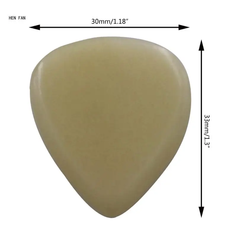 1 Piece Natural Guitar Plectrums Ox Bone Electric Guitar Picks Guitar Bass Ukulele Finger Picks Smooth Surfaces Picks M89D